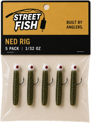 Packaged StreetFish ned rig setup